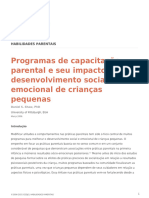 Programas de Capacitacao Parental e Seu Impacto No