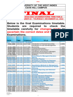 Final Timetable Semester 1 2022 2023 (Web Amended A Z)