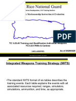 M-4 Preliminary Marksmanship Instruction & Evaluation (TC 3-20.40 Training and Qualification Individual Weapons TC3-22.9 Rifle & Carvine