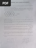 Physics Assignment - Solid States