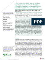 Effect of Core Cultivation Fertility and Plant Growth Regulators On Recovery of Voided Creeping Bentgrass Greens Canopies Following Annual Bluegrass Control Via Methiozolin