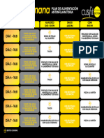 Cuadro Plan Alimentación FD Ayuno