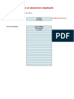 Modele Excel Planning Conges