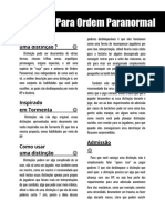 Distinções Ordem Paranormal (Homebrew)