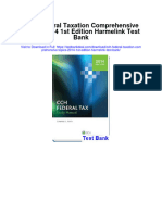 CCH Federal Taxation Comprehensive Topics 2014 1st Edition Harmelink Test Bank