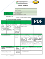 Sesión de Aprendizaje de Tercero La Familia Plan de Dios