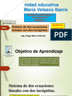 Sistema de Dos Ecuaciones Lineales Con Dos Incógnitas 1 Bachillerato