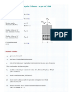 Rectangular - Columns As Per ACI-318 Using Mathcad