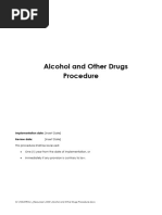 Alcohol and Other Drugs Procedure1