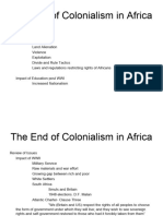 The End of Colonialism in Africa