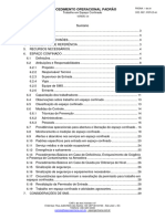 Procedimento Operacional Padrão - Trabalho em Espaço Confinado