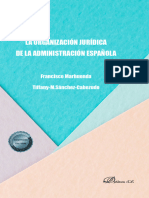 La Organización Jurídica de La Administración Española 