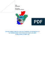 Projet Des Lignes Directrices-Normes Techniques Et Modèle de Coûts - Partage D'infra TIC