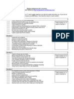 Multiple Intelligence Theory Assessment