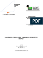 Ensayo Modulo I Elaboración, Formulación y Evaluación de Proyectos Sociales