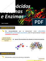 Aula 3 - Aminoácidos, Proteínas e Enzimas