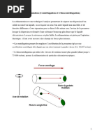 Chapitre II Cours de Sédimentation (Centrifugation Et Ultracentrifugation)