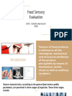 Food Sensory Evaluation