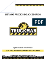 Lista de Precios 2021 #4 - Truckman 05-04-2021