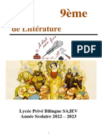 Livret de Litterature (Version Finale 2022-2023)