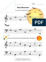 HALL16 - Music Worksheet - Stem Placement