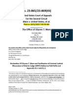 10.31.23 Impeachable Judicial Misconduct Re District Judge (SDNY) Katherine Polk-Failla