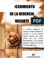 Procedimiento de La Herencia Vacante