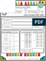 Examen Primer Trimestre - Quinto - Ciclo 23 - 24