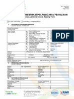 Form Administrasi Pelanggan