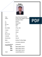 Dinesh Rajput Resume Shihori