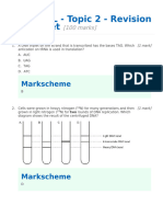 DP1 BioSL - Topic 2 - Revision Worksheet