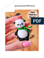 Llaveros Amigurumi Panda PDF Patron Gratis