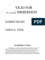 Portfolio For Work Immersion (Jawja)