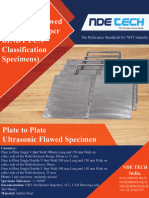 Plate To Plate UT Flawed Specimens