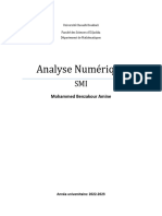 Analyse Numérique (SMI4)