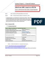 You MUST Submit Your ABP-1 Report As A PDF File: Applied Business Project 1 - Financial Analysis