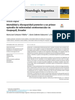 Mortalidad y Discapacidad Posterior A Un Primer Episodio de Enfermedad Cerebrovascular 2019