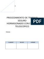 Procedimiento de Hormigonado Equipo Telescópico Camion Telescopico Hormigonado