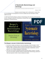 Bergeys Manual of Systematic Bacteriology and Determinative Bacteriology