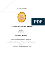 Exception Handling: B. L. Patil Polytechnic, Khopoli