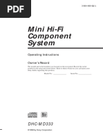 Sony DHC-MD333 User Manual