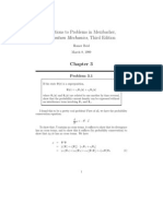 Solutions To Problems in Merzbacher, Quantum Mechanics, Third Edition