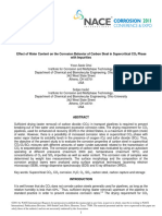 Effect of Water Content On The Corrosion Behavior of Carbon Steel in Supercritical CO2 Phase