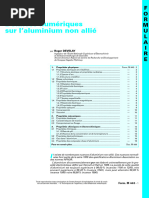 M443 Données Numériques Sur L'aluminium Non Allié