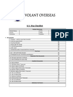 U.S. Visa Checklist