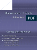 Lecture 4 (Part 2) Discoloration of Teeth (Slide)