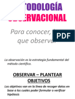 Metodología Observacional