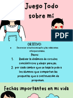 Juego Todo Sobre Mi - Auto Concepto - Relaciones Interpersonales