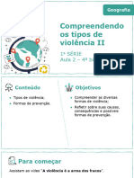 Compreendendo Os Tipos de Violência II: 1 Série Aula 2 - 4º Bimestre