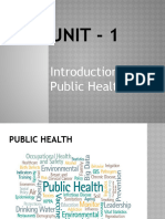 Unit - 1 Introduction To Public Health